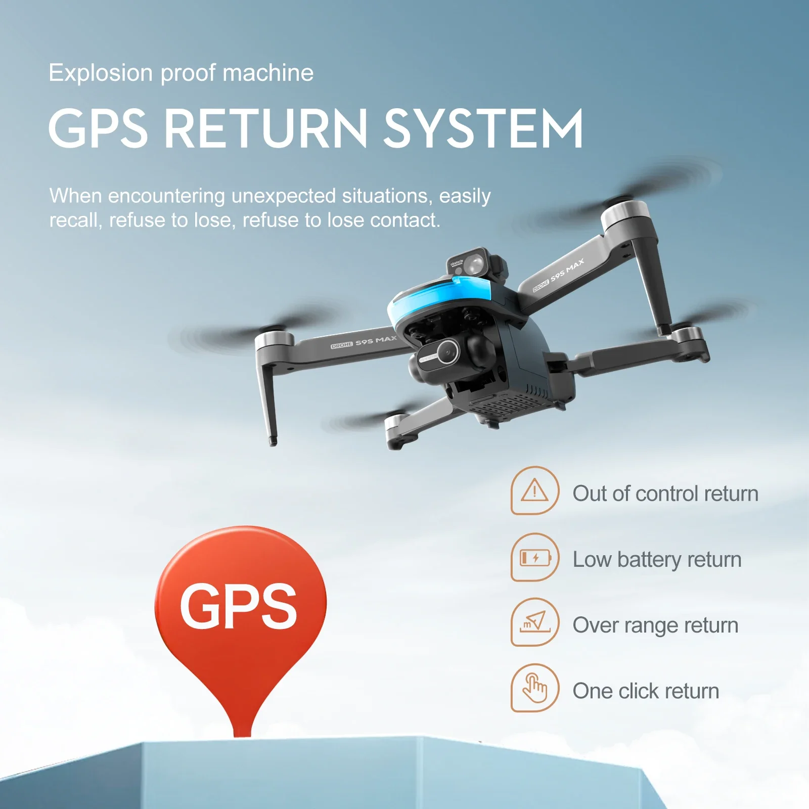 NEW S9S MAX MINI Drone 4K 2-Ax - Drone Battery Case 评论和价格