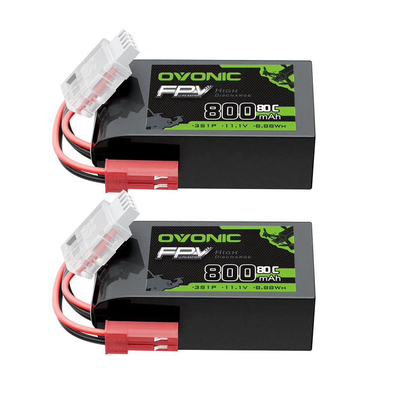 OVONIC 11.1V 80C 800mAh 3S LiP - Drone Battery Bag 评论和价格