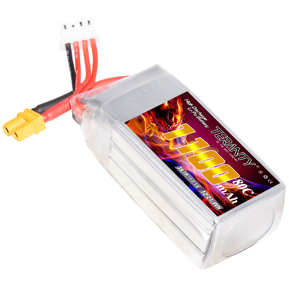 TERANTY 3S 11.1V 1100mAh 80C/1 - Drone Battery 3S 评论和价格