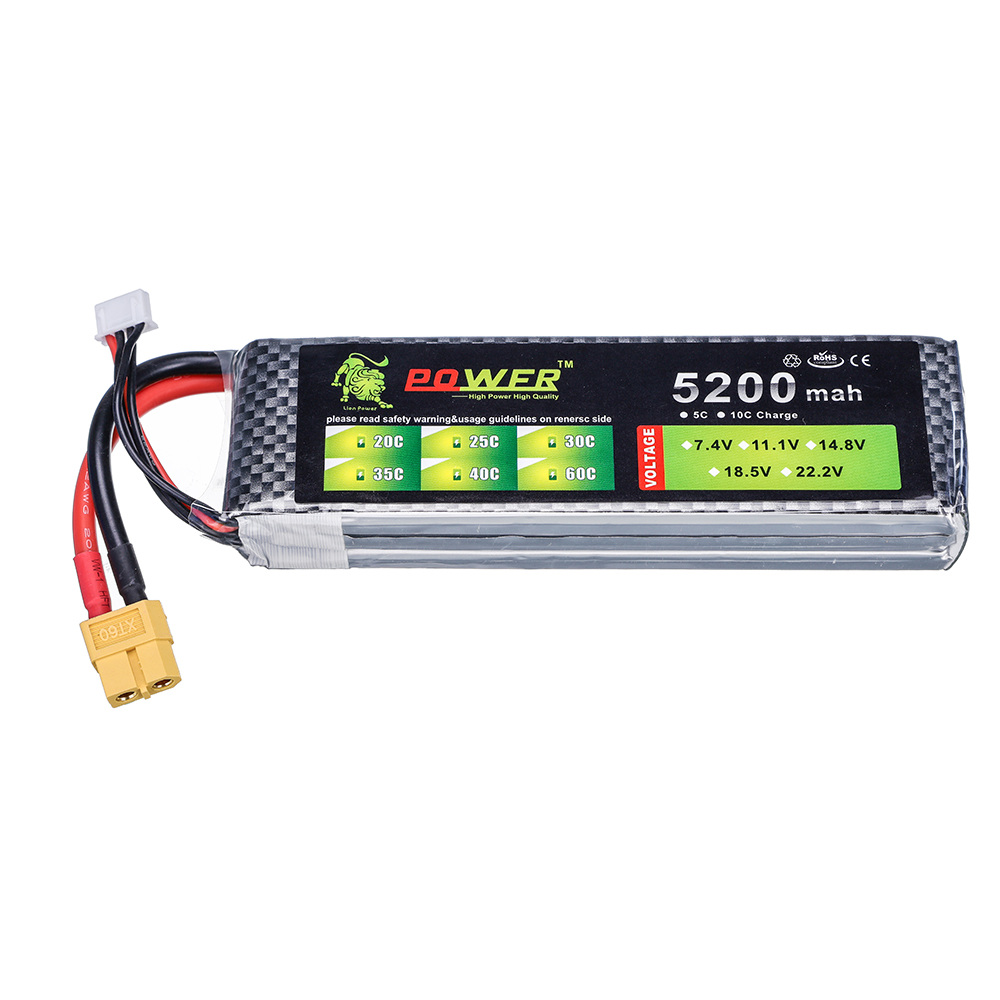 3S 5200mah 11.1V  60C Lipo Bat - Drone Battery 3S 评论和价格