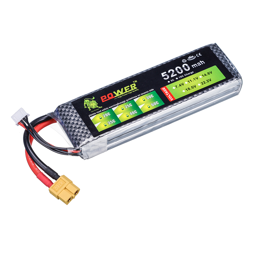 3S 5200mah 11.1V  60C Lipo Bat - Drone Battery 3S 评论和价格